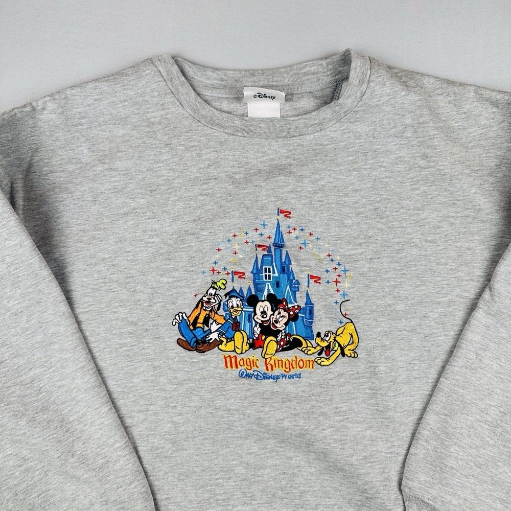 Vintage Walt Disney World Magic Kingdom Crewneck Sweatshirt XXL USA Park - Picture 2 of 10